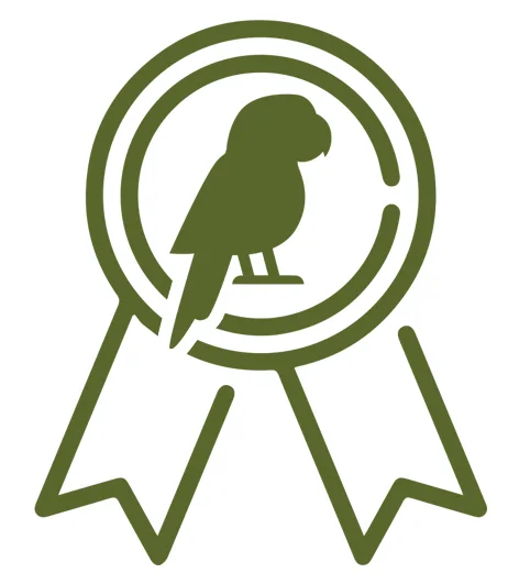 logo certificats les volieres du mayne elevage et vente de perroquet dans toute la france
